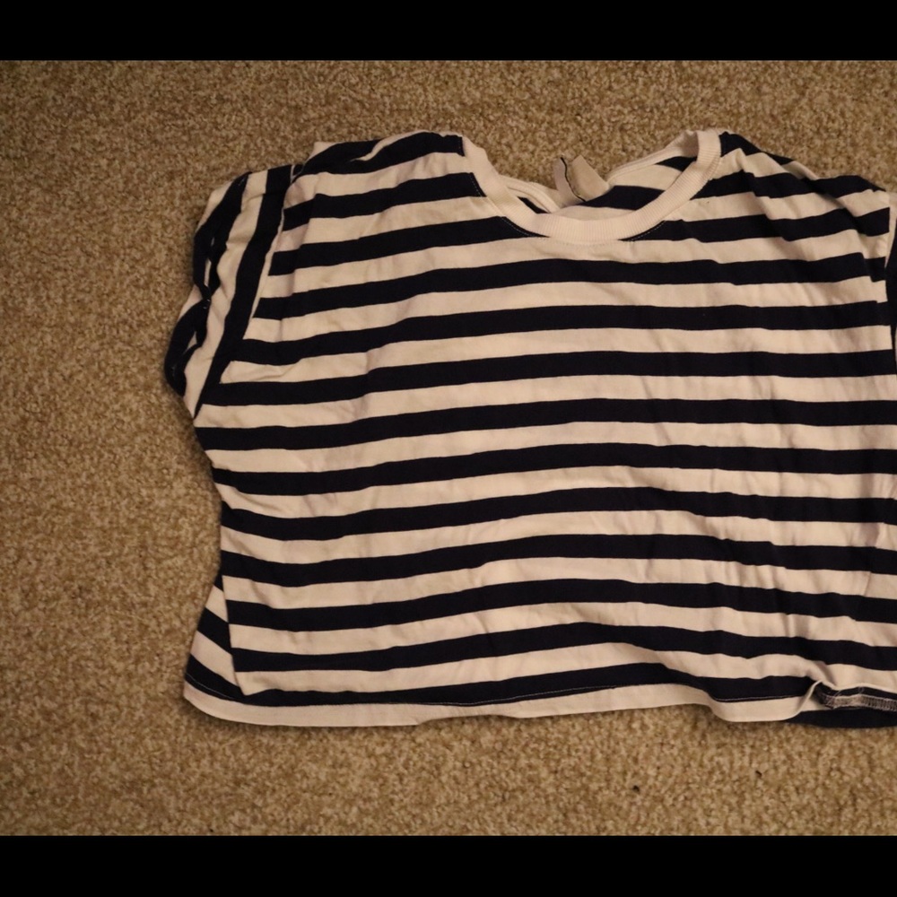 Striped crop top